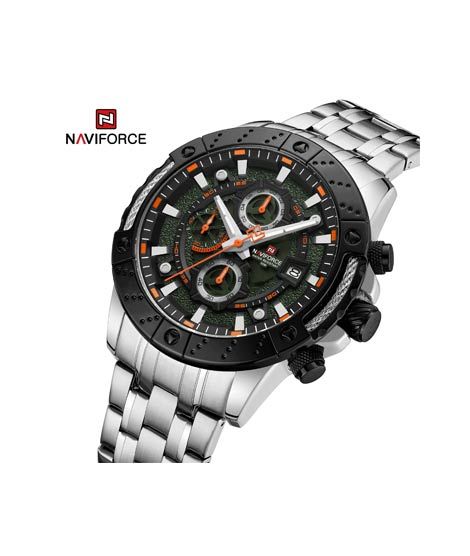 Naviforce Horizon Edition Watch For Men Silver (NF-9227-5)