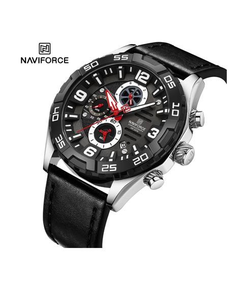 Naviforce ChronoGlide Edition Watch For Men Black (NF-8043-3)