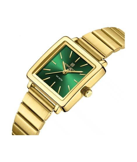 iShopping - Naviforce Square Grace Watch For Men Golden (NF-5048-2)