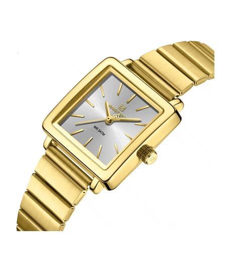 iShopping - Naviforce Square Grace Watch For Men Golden (NF-5048-3)