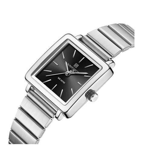 iShopping - Naviforce Square Grace Watch For Men Silver (NF-5048-7)