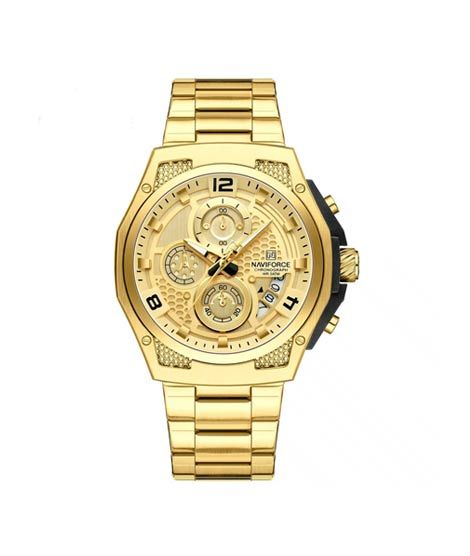 iShopping - Naviforce Chrono Xtreme Watch For Men Golden (NF-8051-10)