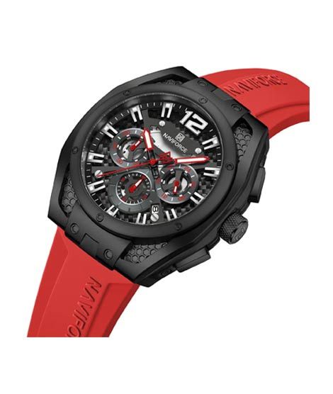 iShopping - Naviforce Edge Chronograph Watch For Men Red (NF-8063-2)