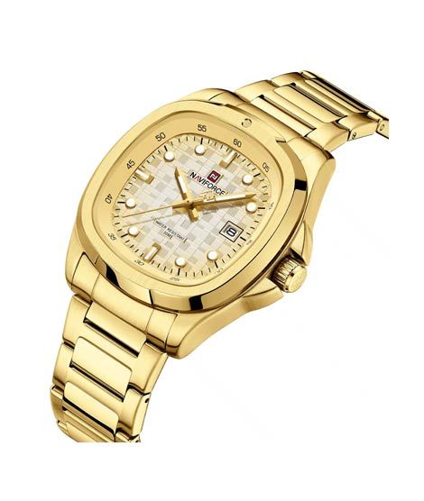 iShopping - Naviforce Date Precision Watch For Men Golden (NF-9240-1)