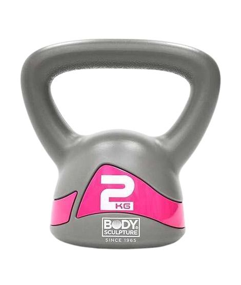 Body Sculpture Soft Iron Kettlebell Pair Of 2kg