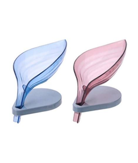 Ferozi Traders Non Slip Leaf Shape Soap Holder