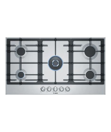 iShopping - Bosch Series 6 90cm Stainless Steel Gas Hob (PCQ9B5O90M)