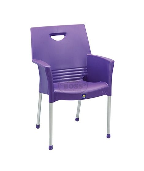 Boss Mega Jhony Pure Plastic Chair with Steel Legs (BP-317-PRP)