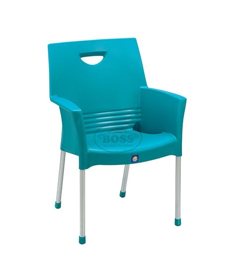 Boss Mega Jhony Pure Plastic Chair with Steel Legs (BP-317)