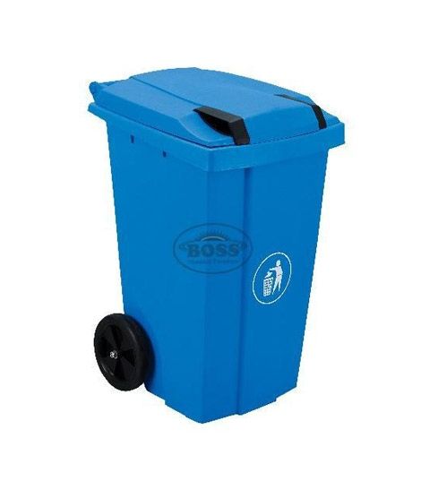 Boss Movable Large 135 Ltr Waste Bin Blue (BP-716-BLU)