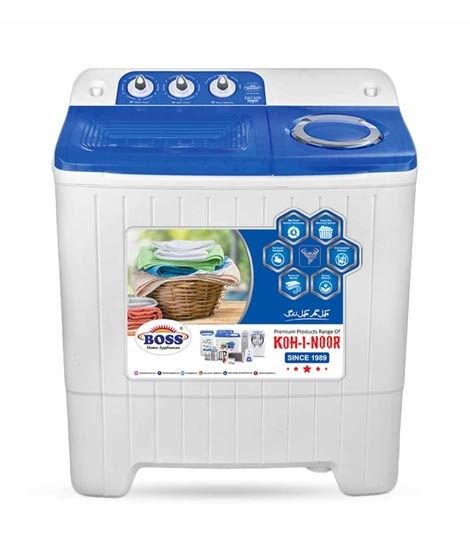 iShopping - Boss Spin Twin Tub Washing Machine 7.5Kg White (KE-6550-BS-S)