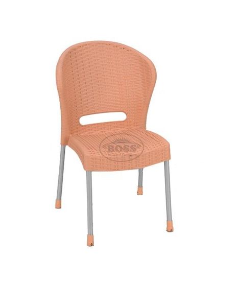 Boss Steel Plastic Jack Rattan Chair Without Arms Every (BP-662-EVE)