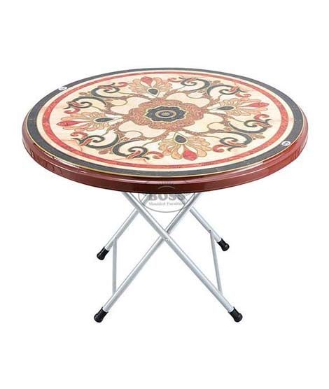 Boss Steel Plastic Round Table 39" With Sticker (BP-215-S-CHC)