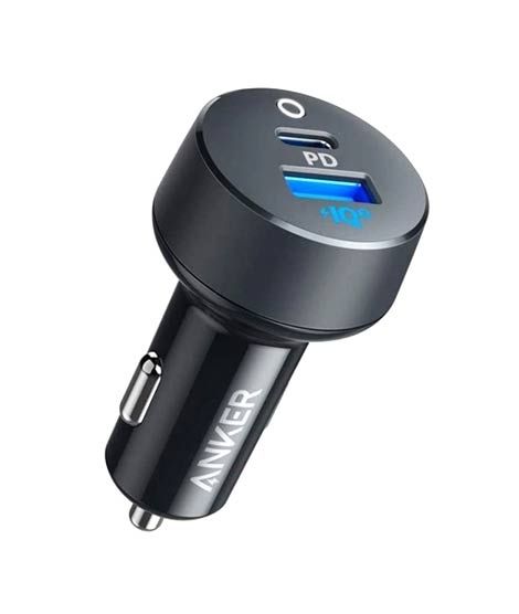 iShopping - Anker PowerDrive Dual Port USB C Car Charger 35W - Black/Gray (A2732HF1)