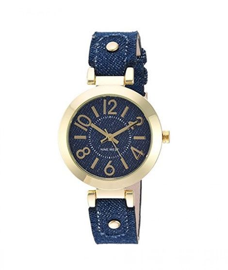 Nine West Denim Watch For Women Blue (NW/1712DDDM)