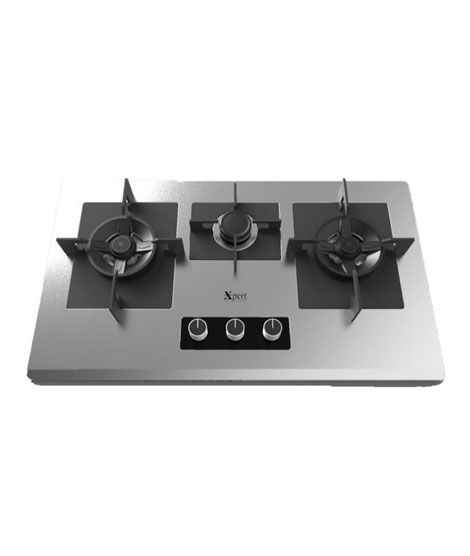 Xpert 3 Burners Steel Gas Hob (XST-3-818)