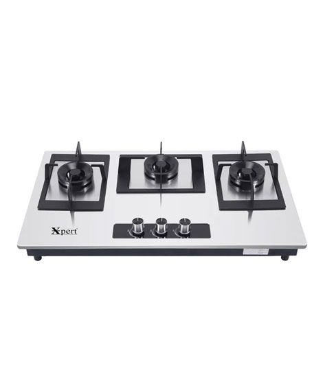 Xpert Built-In Steel Gas Hob Silver (XST-3-BIG)