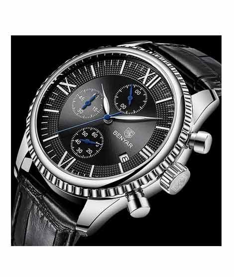 iShopping - Benyar Chronograph Edition Watch For Men Black (BY-1105)