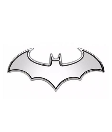 iShopping - G-Mart Metal Bat Man Logo Car Sticker - Silver