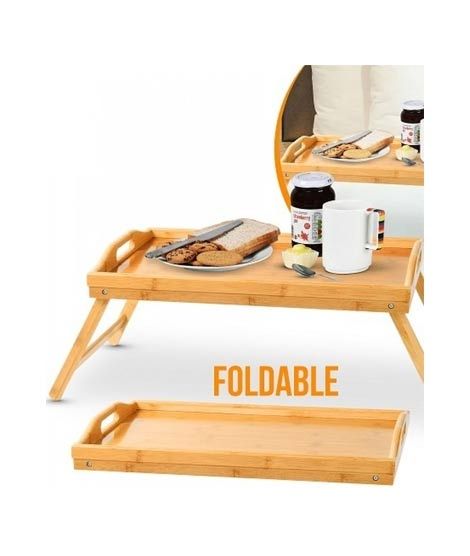 iShopping - G-Mart Wood Foldable Table - Brown 