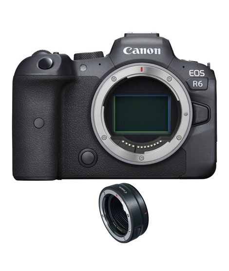 Canon EOS R6 Mirrorless Digital Camera With EOS-R Mount Adapter