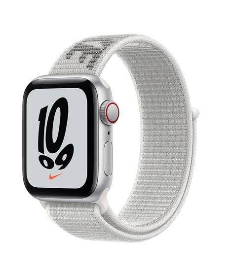 iShopping - Apple iWatch SE 40mm Silver Aluminum Case with Summit White Nike Sport Loop - GPS