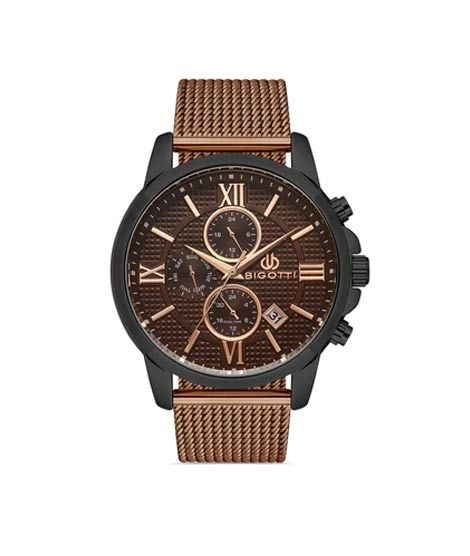 Bigotti Stainless Steel Men's Watch Brown (BG.1.10330-5)