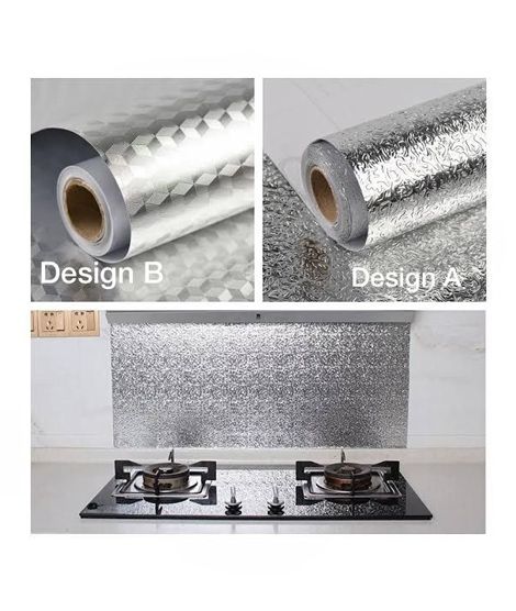 iShopping - Charming Closet Aluminum Kitchen Foil Sheet Silver - 2M