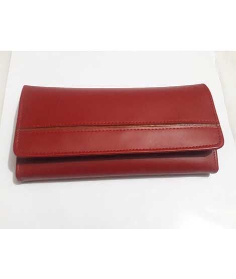 Chawlas Cow Leather Wallet For Women Red