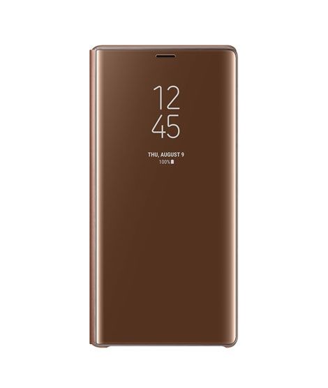 iShopping - Samsung Clear View Standing Brown Cover For Galaxy S9