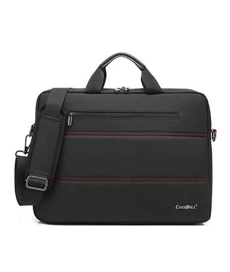 CoolBell 15.6" Topload Laptop Shoulder Bag Black (CB-2108)