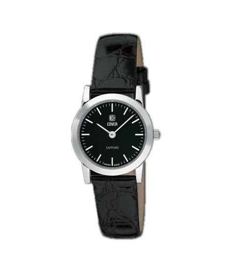 iShopping - Cover Swiss Made Leather Women's Watch Black (Co125.10)