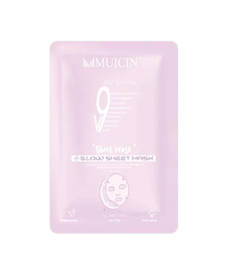 Muicin V9+ Facial Glow Hydrating Sheet Mask and Bag FOC (MSC-V9-SH-MSK-FOC)