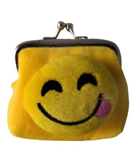 FS Couture Smiley Coin Pouch Yellow