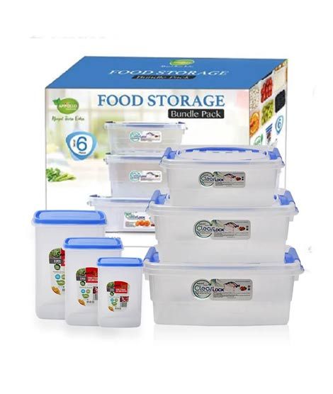 Appollo Multipurpose Food Storage Bundle (Pack Of 6)