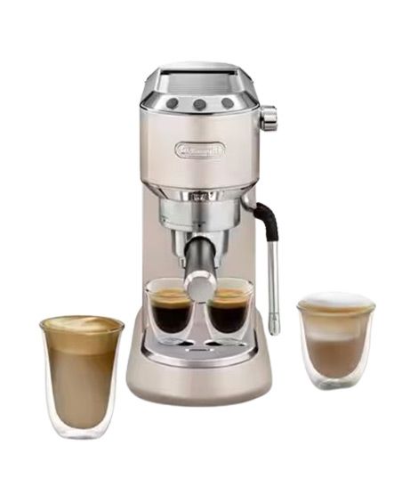 iShopping - Delonghi Dedica Arte Manual Espresso Coffee Maker - Beige Gold (EC885.BG)