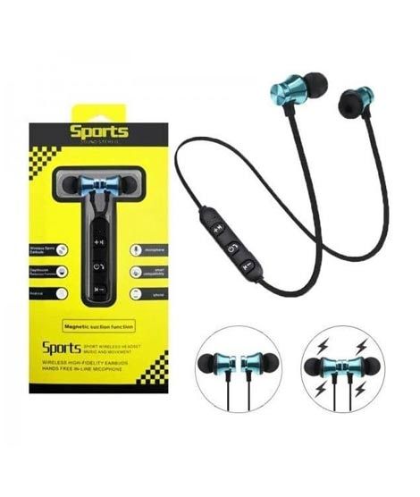 Dfashionebay Magnetic Wireless Bluetooth Sport Earphone Black