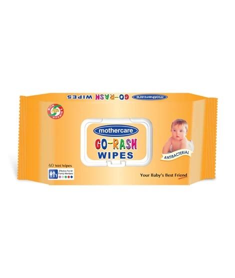 Mothercare Go Rash Baby Wipes - 40 Pcs