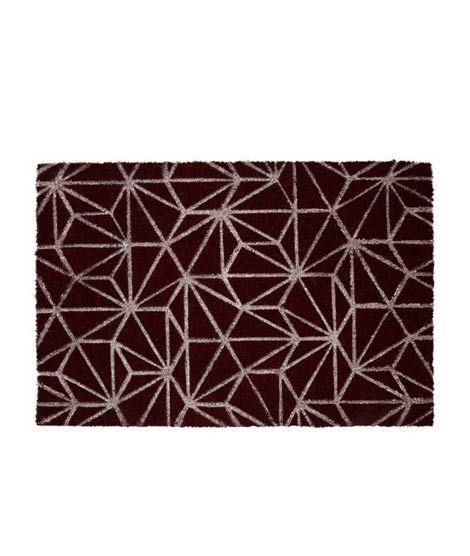 iShopping - Premier Home Mimo Geometric Doormat - Dark Red (1901941)