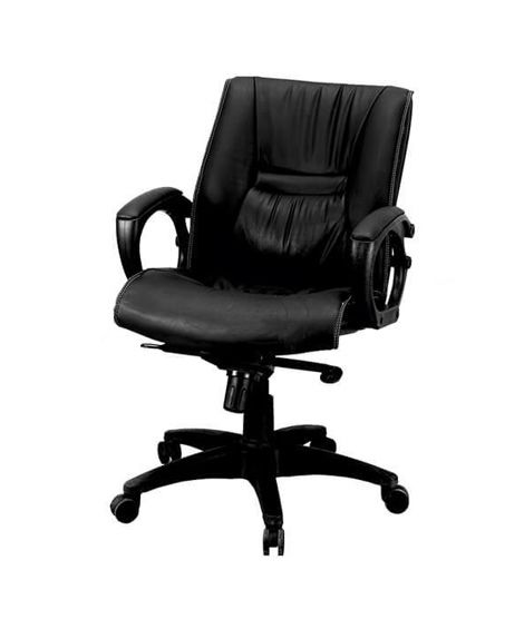 iShopping - Boss Senator Low Back Fabric Revolving Chair Black (B-518-BK)