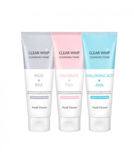 Illusion Store MediFlower Clear Whip Cleansing Foam - 3 Types