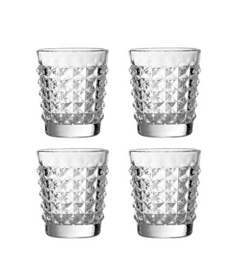 Premier Home Pyramid Glass Tumblers - Set Of 4 (1404798)