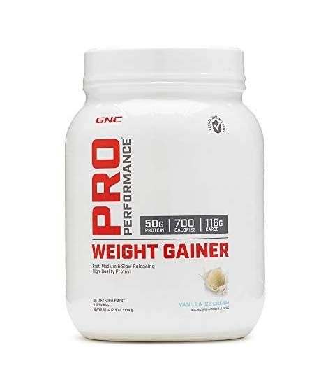 GNC Pro Performance Weight Gainer - Vanilla Ice Cream 6lbs