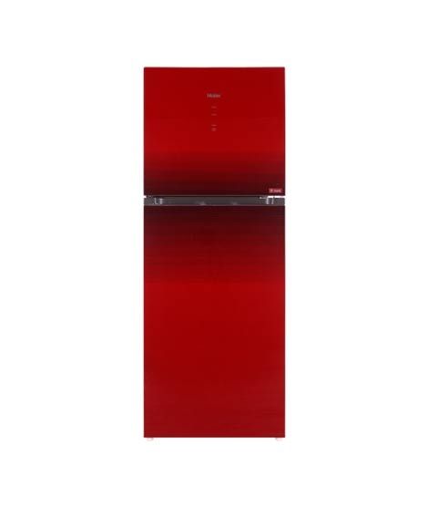 Haier Digital Inverter Freezer-On-Top Refrigerator 13 Cu Ft Red (HRF-398IDRT)