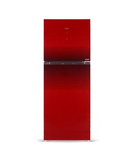 iShopping - Haier Digital Inverter Freezer-On-Top Glass Door Refrigerator 18 Cu Ft Red (HRF-538IDR)