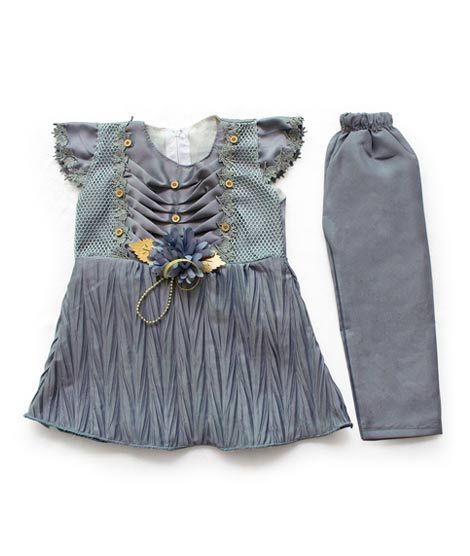 iShopping - Komfy Baby Fancy Frock Grey (NBG137)