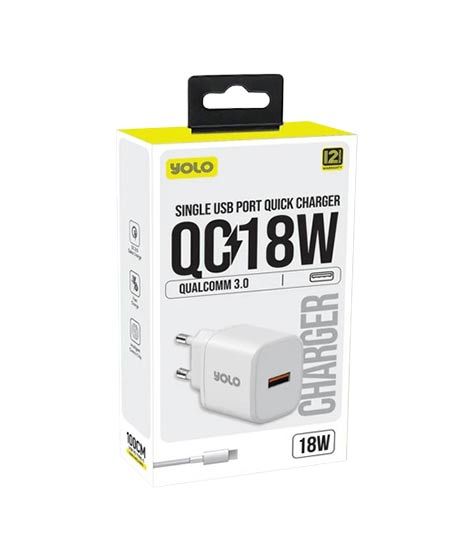 iShopping - Yolo 18W Quick Fast Charger (Y-182)