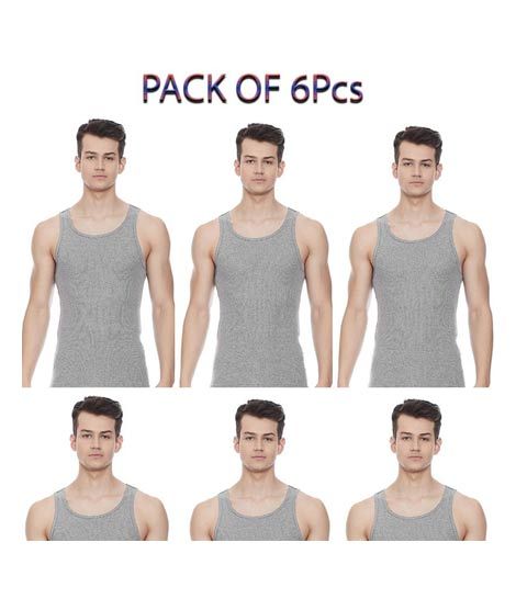 ShopEasy Cotton Vest Athletic - Pack of 6