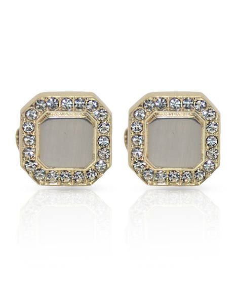 iShopping - Cufflers Classic Octagon Shape Crystal Cufflinks – (0016)