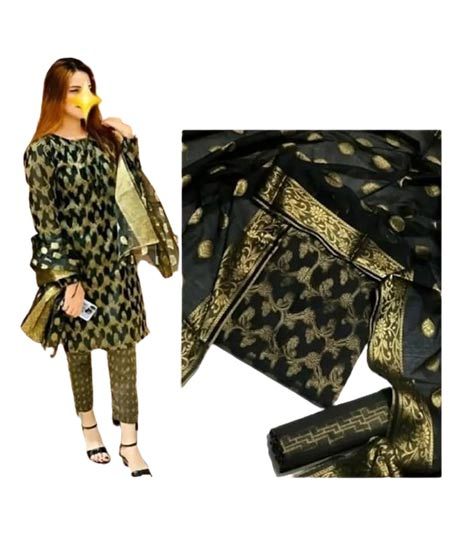 iShopping - Shah Kamal Cotton Jacquard Fabrics Unstitched Suit For Women 3-Pcs